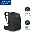 OSPREY FAIRVIEW 40L WOMEN'S TRAVEL BACKPACK CARRY ON LAPTOP SLEEVE - BLACK - Brand New