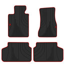 HD-Mart Car Floor Mat Custom Fit for BMW New 5 Series Rubber Black/Red - Brand New