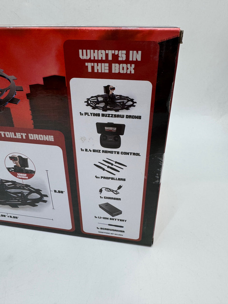 Force1 Officially Licensed Skibidi Toilet Toy RC Drone - Flying Buzzsaw Drones - Like New