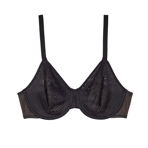 857210 Wacoal women's visual effects minimizer bra, Black, size 36C - Brand New
