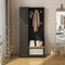 GENERIC WARDROBE, LOCKER HALL TREE WITH BENCH, LOCKER, ANTI-TIPPING, - BLACK - Like New