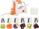 Paderno World Cuisine 6-Blade Vegetable Slicer / Spiralizer Counter - WHITE - Like New