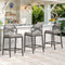 DYCANPO 26.5''H OUTDOOR COUNTER HEIGHT CHAIRS BOHO-STYLE SET OF 3 - SLATE GRAY - Like New