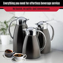 TABLECRAFT 12682 68 OZ (2L) STAINLESS STEEL COFFEE CARAFE - BLACK - Like New