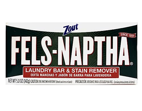 FELS NAPTHA ZOUT FELS-NAPTHA HEAVY DUTY LAUNDRY BAR SOAP 5 OUNCES - Brand New