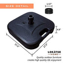 LOKATSE HOME 17.5'' Patio Umbrella Base Stand - Black - Brand New