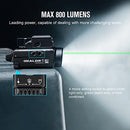 OLIGHT BALDR S Compact Rail Mount Green Beam White LED Combo BATTERY - BLACK - Like New