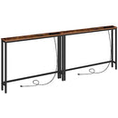 HOOBRO Console Table B0BY4KLHNX - Black - Like New