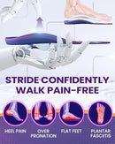 QB SHOE CUSHIONS INSERTS FOR SOLVING HEEL PAIN, SIZE S: WOMEN 7.5-8.5, PURPLE - Like New