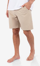 HURLEY PHANTOM HEATHER WALKSHORTS 20 MEN'S SHORTS SIZE: 34 KHAKI - Like New