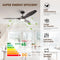 IHOMEADORE 60" CEILING FAN MODERN WOOD CEILING LIGHTS 3 BLADES - CHARCOAL - Like New