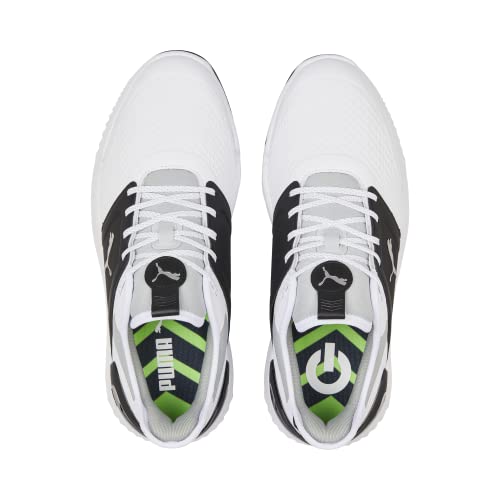 PUMA Men's Ignite Elevate Wide Golf White Blackующий - Like New