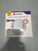 KIDDE SMART SMOKE CARBON MONOXIDE DETECTOR, HARDWIRED, AA BACKUP BATTERY - WHITE - Brand New