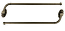 Urbanest Set of 2 Swing Arm Rods 3/4-inch Diameter 14-inch to 24-inch Brass - Like New
