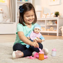 MELISSA & DOUG MINE TO LOVE BABY FOOD & BOTTLE PLAY SET - PINK - Like New