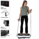 WAKEMAN VIBRATION PLATE EXERCISE MACHINE -80-5198 - BLACK/WHITE - Like New