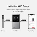 Typhur Sync Smart Wireless Meat Thermometer 2 Probes 6 Sensors WT03 - Silver - Like New