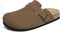 XIAKOLAKA WOMEN'S SUEDE CLOGS BUCKLE SLIP ON FOOTBED - SIZE: WOMEN 10.5 - BROWN - Like New