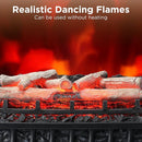 TURBRO Eternal Flame 20Inch Infrared Quartz Electric Fireplace Log Heater BLACK - Like New