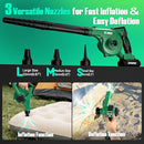 KIMO LEAF BLOWER CORDLESS WITH BATTERY CHARGER 4 IN 1 BLOWER, VACUUM - GREEN - Like New