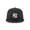 11591127 NEW ERA 59FIFTY NEW YORK YANKEES FITTED HAT MEN 8 BLACK/WHITE - Brand New