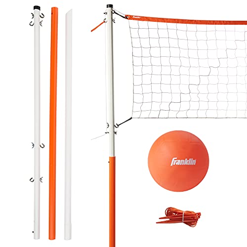 FRANKLIN SPORTS STARTER VOLLEYBALL SET 337-02-0052 - ORANGE - Like New