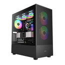 GAMDIAS E-ATX MID TOWER GAMING COMPUTER CASE - BLACK - Like New