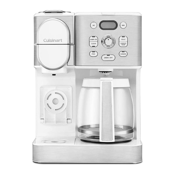 CUISINART COFFEE MAKER, 12-CUP GLASS CARAFE, BREWER SS-16W - WHITE Like New