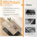 PISKYET DOG CRATE TOPPER WOOD COUNTERTOP FOR 30 INCH CRATE - GREY - Like New