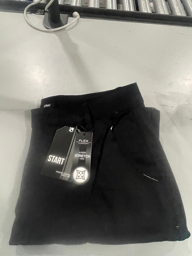 START MEN'S FLEX STRETCH COTTON CARGO PANTS - SIZE: MEN 34 - BLACK - Brand New