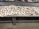 CAL KING ELEGANT COMFORT 4-PIECE HOLIDAY CHRISTMAS VELVET PLUSH FLANNEL - WHITE - Like New