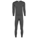 US ARMY MENS WINTER ULTRA-SOFT TOP & BOTTOM LONG UNDERWEAR SET - L - CHARCOAL - Brand New
