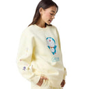 45-FA253167 SAMII RYAN WOMEN'S DORAEMON GADGETS CREWNECK - SIZE M - YELLOW - Brand New