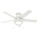 HUNTER FAN COMPANY HUNTER 59269 ANSLEE CEILING FAN 46" - FRESH WHITE - Like New