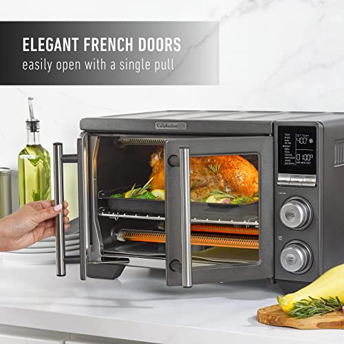 CALPHALON PERFORMANCE COUNTERTOP FRENCH DOOR AIR FRYER OVEN - Stainless Steel - Like New