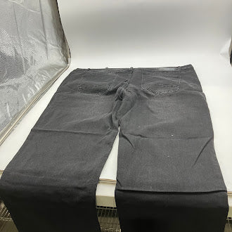 7GROOVE MEN'S JEANS STRAIGHT DENIM - SIZE: MEN 44/32 - BLACK WASHED - Brand New
