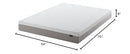 Zinus 8 Inch Ultima Memory Foam Mattress in A Box [New Version], Full - Brand New