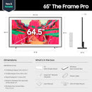 SAMSUNG 65-Inch Class The Frame Pro LS03FW 4K Neo QLED Mini QN65LS03FWFXZA - Like New