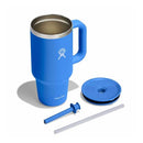 HYDRO FLASK 2 OZ TUMBLER HANDLE LID STRAW 32 OZ - CASCADE BLUE - Like New