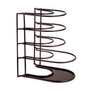 CUISINEL 12.2" HEAVY DUTY EXTRA LARGE 5 PAN & POT ORGANIZER 5 TIER RACK - BRONZE - Like New