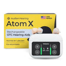 AUDIEN HEARING ATOM X HEARING AID DEVICE SENIORS & ADULTS HEARING LOSS - BEIGE - Brand New