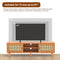 EASYCOM RATTAN TV STAND FOR 65 INCH TV FARMHOUSE RATTAN 151-TVST - NATURE - Like New