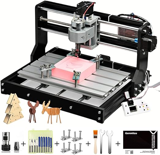 Genmitsu CNC Router Kit GRBL 3 Axis Plastic Acrylic Wood Carving - 3018-PRO Like New