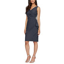 Alex Evenings Women's Short Side Ruched Dress with Cascade Ruffle Skirt, 12 - Brand New