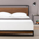 ZINUS SUZANNE 37 Inch Metal Wood Platform Bed Frame Assembly - Chestnut - 14Q - Like New