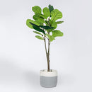 Faux fig Tree in Rope Basket|39" Fake fig Tree| Vintage Home - Brand New