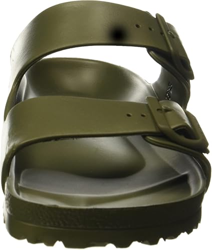 BIRKENSTOCK UNISEX ARIZONA ESSENTIALS SLIDE-ON SANDAL - MEN 9 WOMEN 11 - KHAKI - Like New