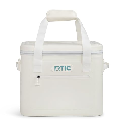 RTIC OUTDOORS 30 CANS ULTRA-TOUGH SOFT SIDED COOLER 337-01-0101 - IVORY - Like New