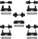 BPULSE 12.5KG/27.5LB ADJUSTABLE DUMBBELL WITH HANDLE AND WEIGHT PLATE - BLACK - Like New