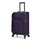 U.S. TRAVELER AVIRON BAY EXPANDABLE SOFTSIDE CARRY-ON 22-INCH - PURPLE - Brand New